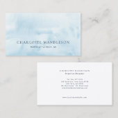 Moderne Waterverf collega minimalistische gewoonte Visitekaartje (Voorkant / Achterkant)