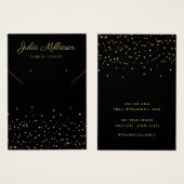 Moderne waterverf Confetti Oorbel Display Kaart (Voorkant /achterkant)