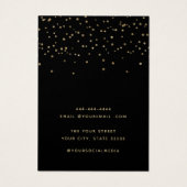 Moderne waterverf Confetti Oorbel Display Kaart (Achterkant)