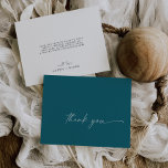Moderne Waterverf coördinaat | Blauwgroen creditca Bedankkaart<br><div class="desc">Deze moderne waterverf coördinaat blauwgroen dank je kaart is perfect voor een stijlvolle hedendaagse bruiloft. Het eenvoudige blauwe, groene en witte ontwerp is voorzien van unieke industriële lettertypografie met een moderne boho-stijl. in elke kleur. Houd het ontwerp minimaal en elegant, zoals het is, of personaliseer het door uw eigen grafiek...</div>