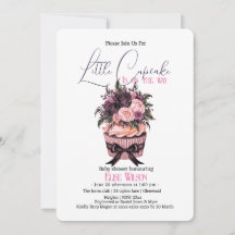 Moderne waterverf cupcake baby shower 3