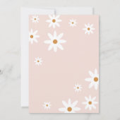 Moderne Waterverf Daisy Groovy Baby Verjaardag Kaart (Achterkant)