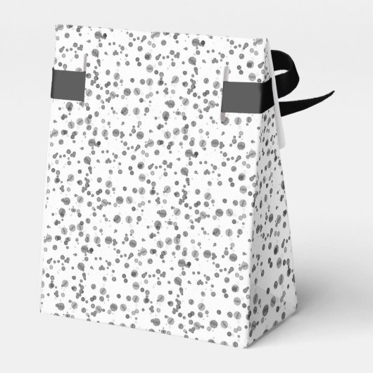 Moderne Waterverf Dalmatische Vlekken Baby shower Bedankdoosjes (Achterkant)