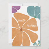 Moderne Waterverf Dank u Docent Kaart (Voorkant)