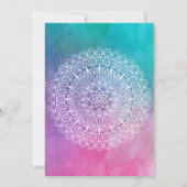 Moderne Waterverf Diwali Foto Wenskaart Kaart (Achterkant)