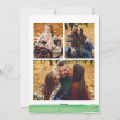 Moderne Waterverf Doodle-fotokaart Feestdagenkaart (Achterkant)