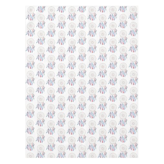 Moderne Waterverf Dreamcatcher Baby shower Thema Tafelkleed (Voorkant)