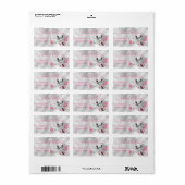 Moderne Waterverf duiventielabel Etiket (Full Sheet)