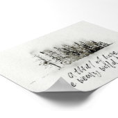 Moderne waterverf een sensatie van Hope poster (Hoek)