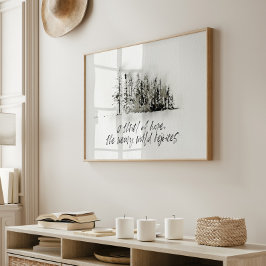 Moderne waterverf een sensatie van Hope poster