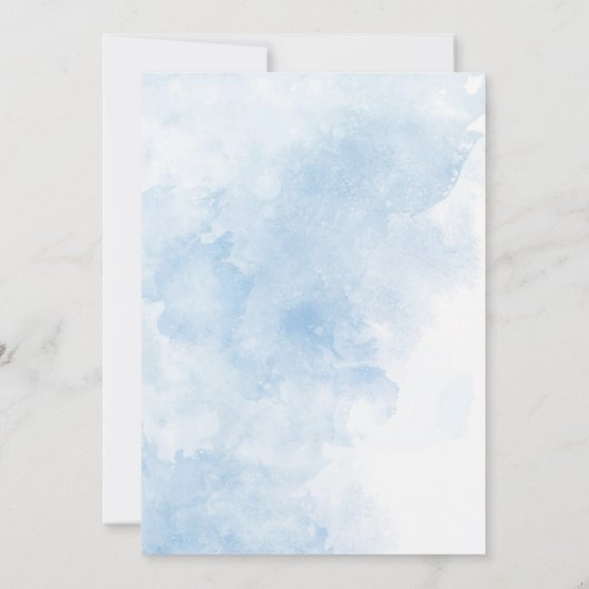 Moderne waterverf eend wilde Baby shower Kaart (Achterkant)