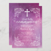 Moderne Waterverf Eerste Heilige Communauteit Kaart (Voorkant / Achterkant)