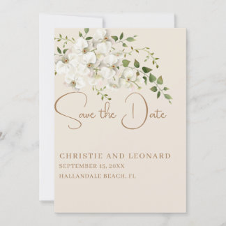 Moderne Waterverf Elegant Orchid Save the Date