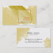 Moderne Waterverf elegante artistieke professional Visitekaartje (Voorkant / Achterkant)
