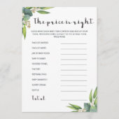 Moderne Waterverf Eucalyptus De prijs is juist (Voorkant)