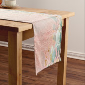 Moderne Waterverf Eucalyptus gepersonaliseerd Korte Tafelloper (Voorbeeld)