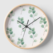 Moderne Waterverf Eucalyptus Green Pattern (Voorkant)