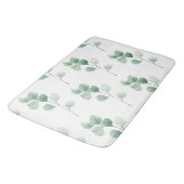 Moderne Waterverf Eucalyptus Green Pattern Badmat (Gekanteld)