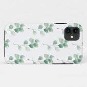 Moderne Waterverf Eucalyptus Green Pattern Case-Mate iPhone Case (Achterkant (horizontaal))