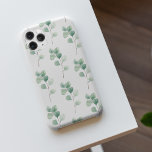 Moderne Waterverf Eucalyptus Green Pattern iPhone 11Pro Max Hoesje<br><div class="desc">Moderne Waterverf Eucalyptus Green Pattern</div>