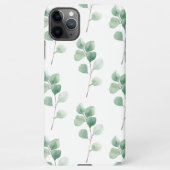 Moderne Waterverf Eucalyptus Green Pattern iPhone Hoesje (Achterkant)