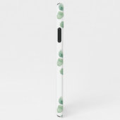 Moderne Waterverf Eucalyptus Green Pattern iPhone Hoesje (Rechterkant)
