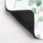 Moderne Waterverf Eucalyptus Green Pattern Muismat (Hoek)