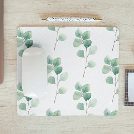Moderne Waterverf Eucalyptus Green Pattern Muismat