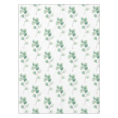 Moderne Waterverf Eucalyptus Green Pattern Tafelkleed (Voorkant)
