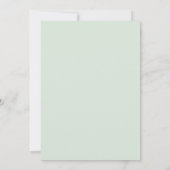 Moderne Waterverf Eucalyptus Groene Huwelijk Save The Date (Achterkant)