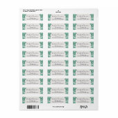 Moderne Waterverf Eucalyptus Return Address Label (Full Sheet)