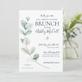 Moderne Waterverf Eucalyptus Vrijgezellenfeest uit Kaart (Staand voorkant)