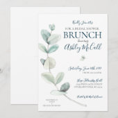 Moderne Waterverf Eucalyptus Vrijgezellenfeest uit Kaart (Voorkant / Achterkant)