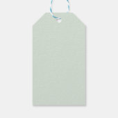 Moderne Waterverf Eucalyptusbladeren Groenery Cadeaulabel (Achterkant)