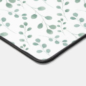 Moderne Waterverf Eucalyptuspatroon Bureaumat (Hoek)