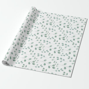 Moderne Waterverf Eucalyptuspatroon Cadeaupapier