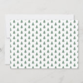 Moderne Waterverf Feestboom Kerstfoto Feestdagenkaart (Achterkant)