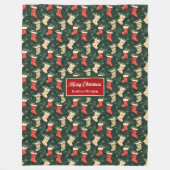 Moderne waterverf feestelijke gedempte tonen gesch fleece deken (Voorkant)