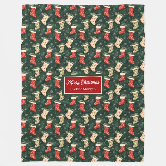 Moderne waterverf feestelijke gedempte tonen gesch fleece deken (Voorkant)