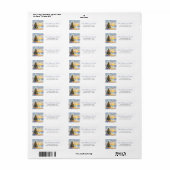 Moderne Waterverf Festive Strand Kust Kerstmis Etiket (Full Sheet)