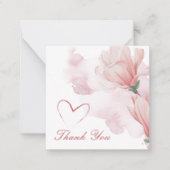 Moderne waterverf floraal notitiekaartje (Voorkant)