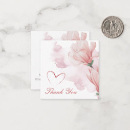 Moderne waterverf floraal notitiekaartje