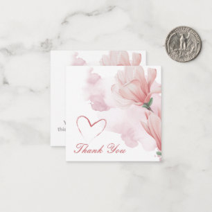 Moderne waterverf floraal notitiekaartje