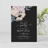 Moderne Waterverf Floral Bachelorette Kaart (Staand voorkant)