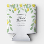 Moderne Waterverf Floral Boho Vrijgezellenfeest Blikjeskoeler (Achterkant)