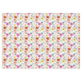 Moderne Waterverf Floral Botanical Flowers Long T Tafelkleed (Voorkant (Horizontaal))