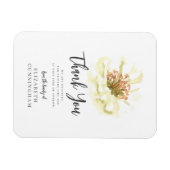 Moderne Waterverf Floral Botanische Memorial Bedan Magneet (Horizontaal)