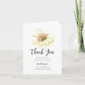 Moderne Waterverf Floral Botanische Memorial Bedankkaart (Voorkant)