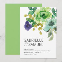 Moderne Waterverf Floral Bouquet