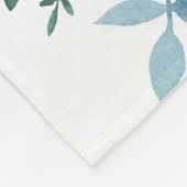 Moderne Waterverf - Floral design Fleece Deken (Hoek)